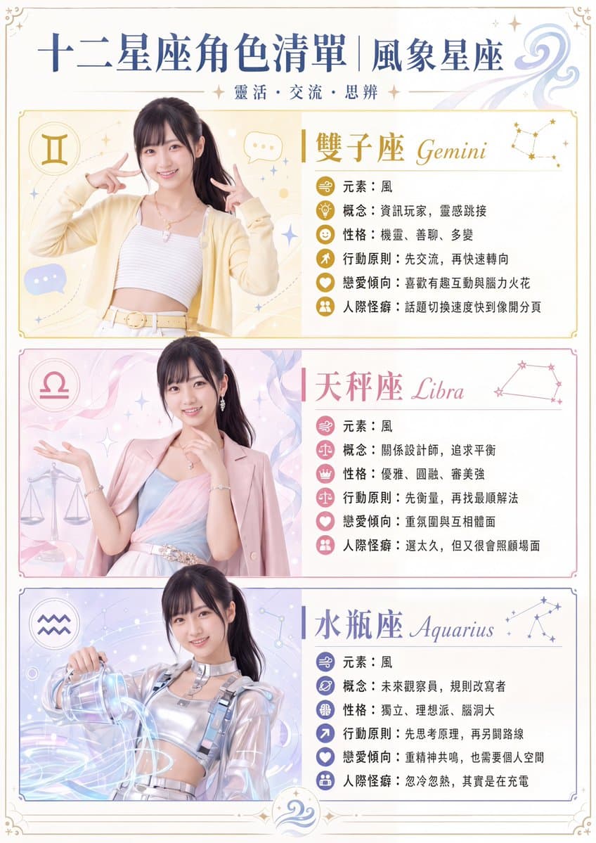 风象星座人物海报 preview image 1