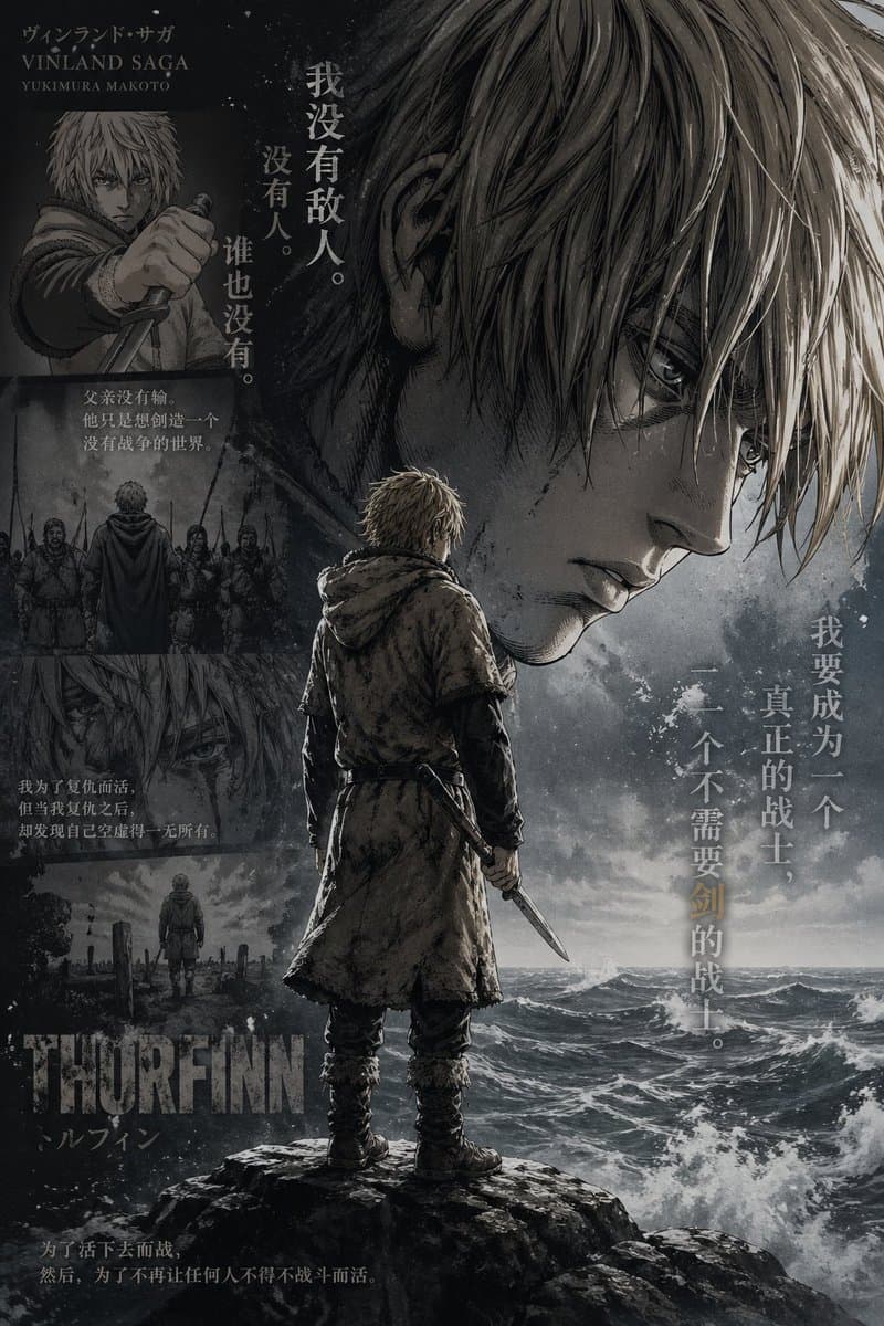 Vinland Saga Thorfinn Storm Poster preview image 1