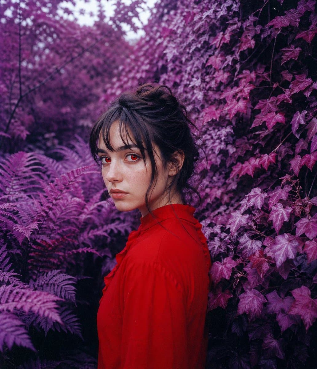 False-Color Garden Portrait preview image 2