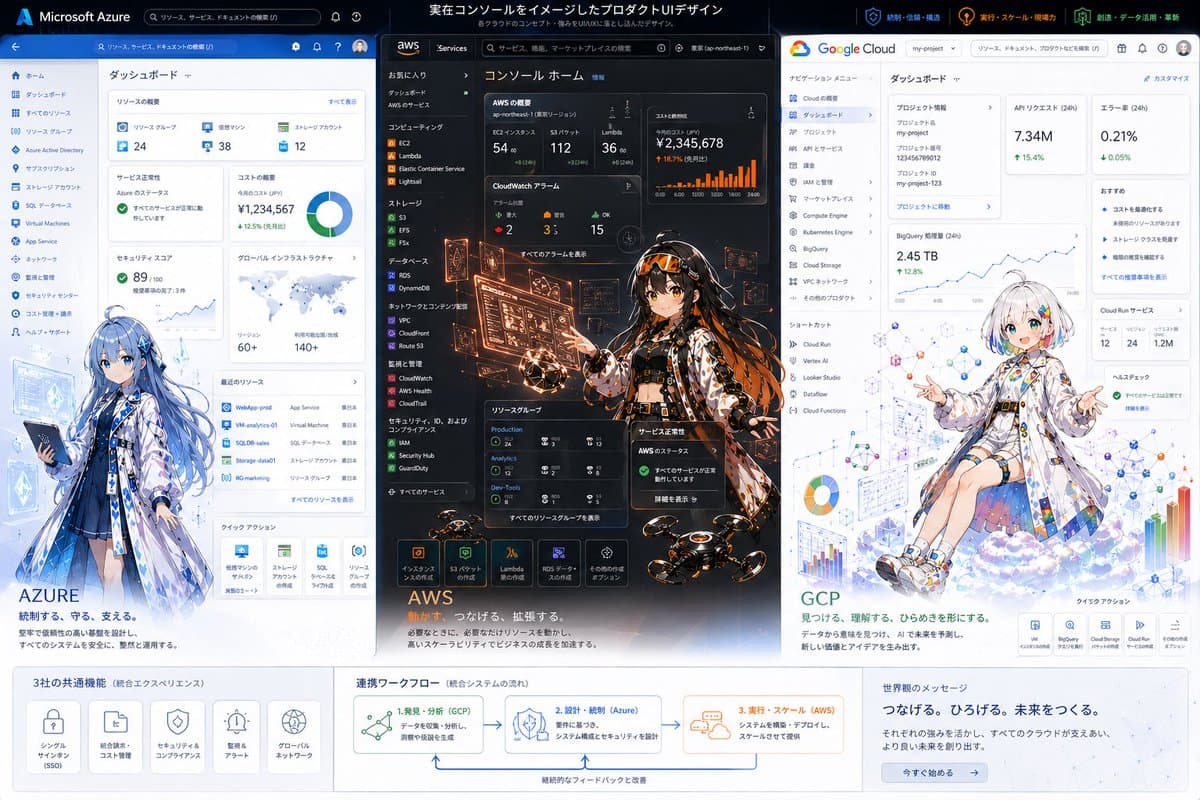Tri-Cloud UI Anime Infographic preview image 1
