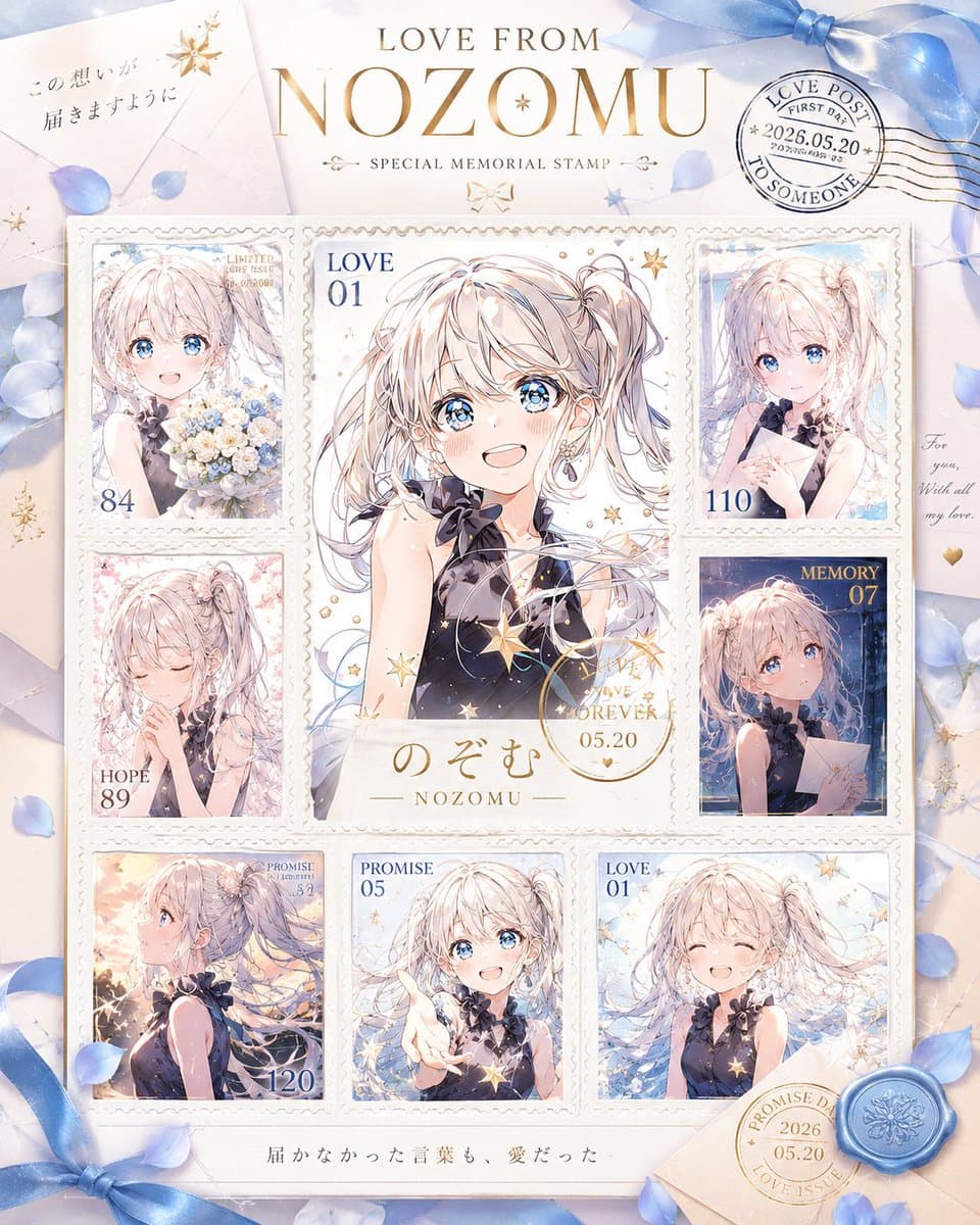 Anime Love Stamp Sheet preview image 2