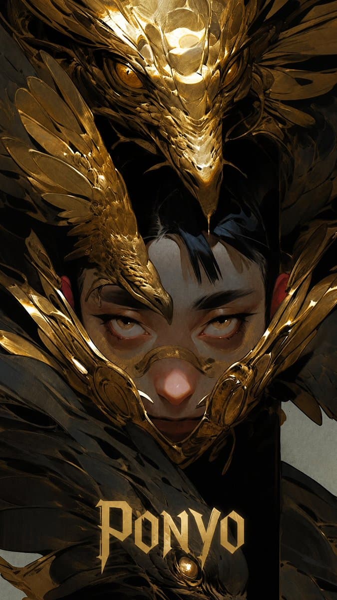 Dark Raven Armor Anime Portrait preview image 4