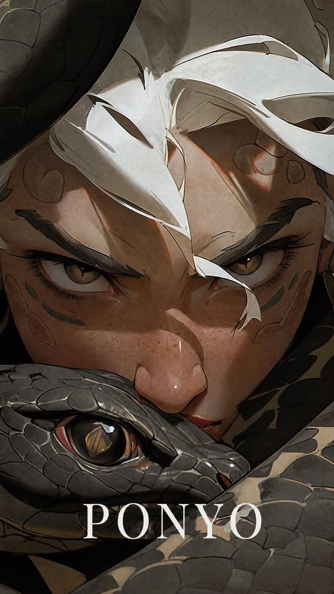 Dark Fantasy Bird-Armor Anime Poster preview image 2