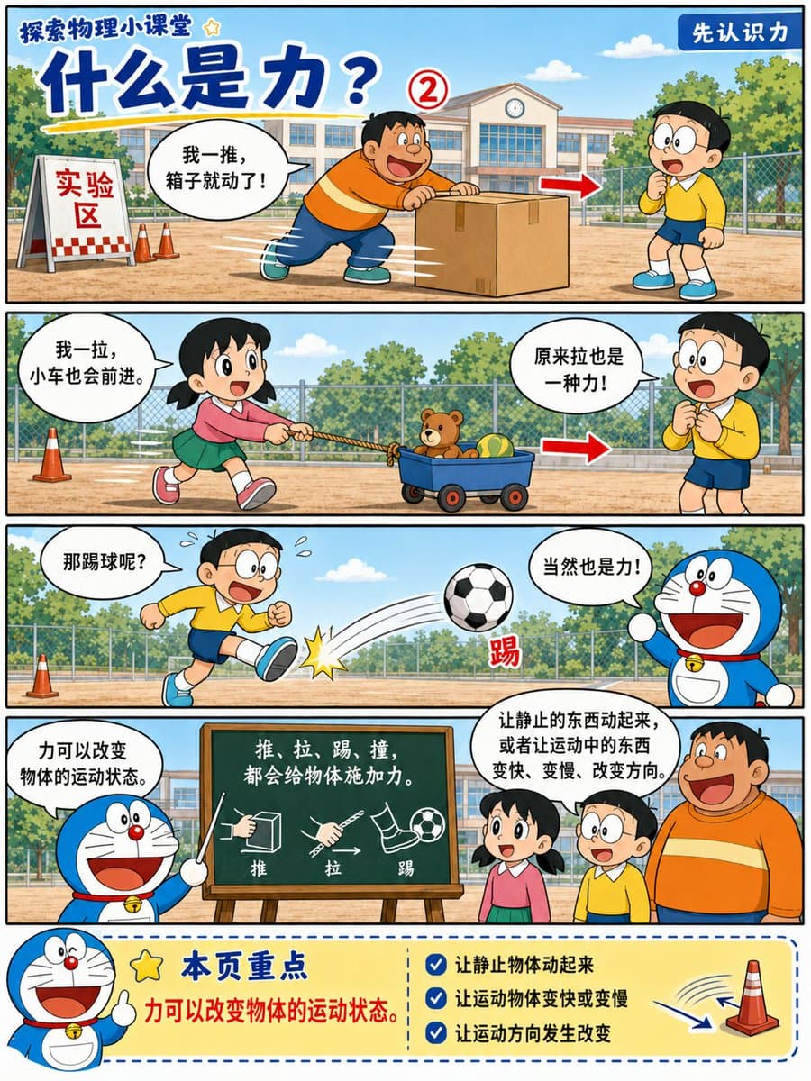 哆啦A梦式牛顿第二定律漫画 preview image 3