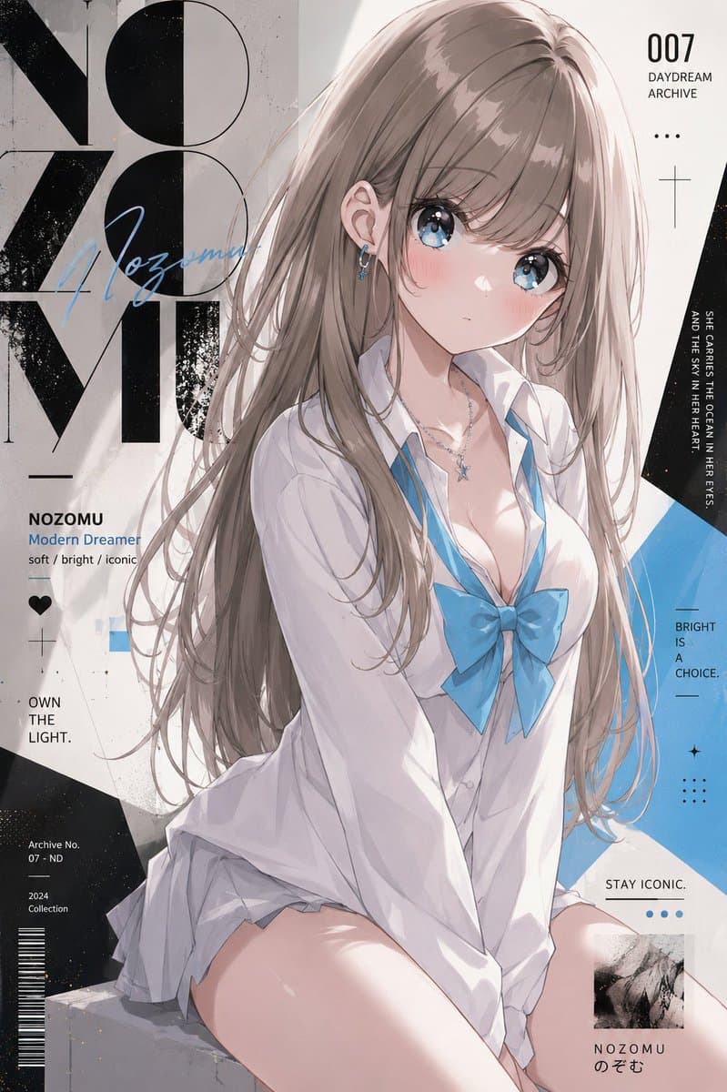 Anime Fashion Magazine Poster preview image 3