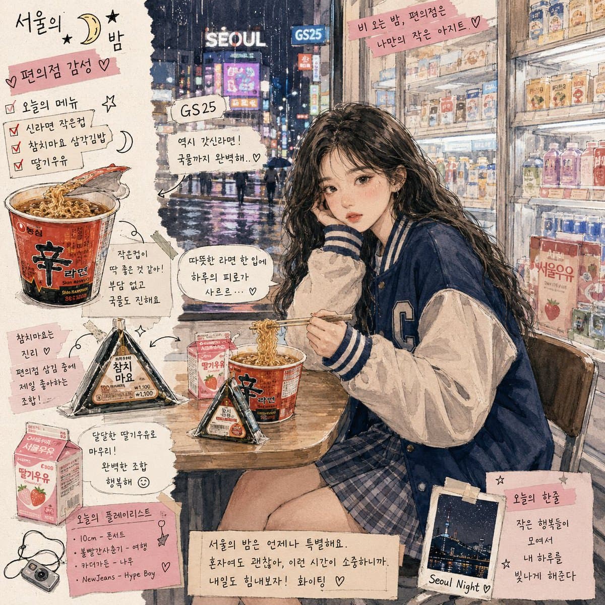 韩国女孩便利店摄影 preview image 2