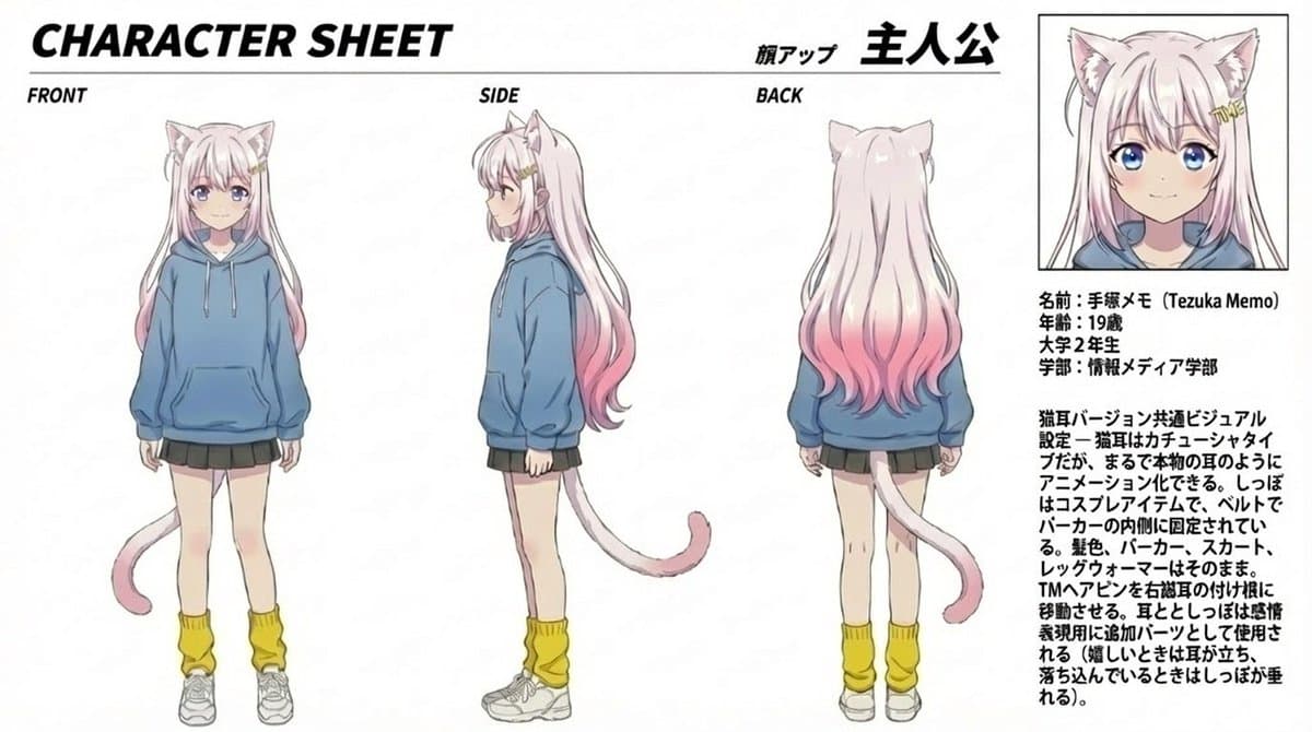 动漫猫女孩角色表 preview image 1