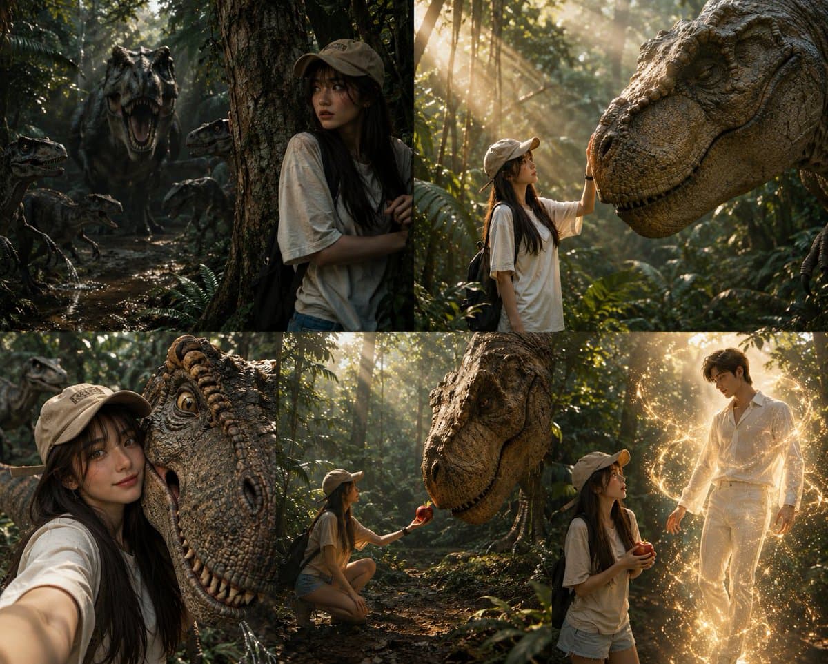 恐龙丛林冒险拼贴 preview image 1