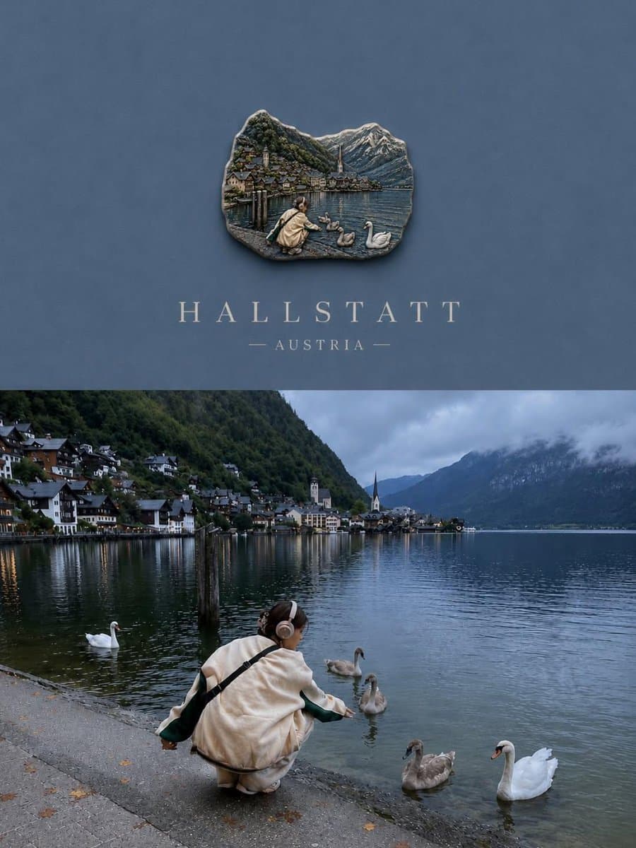 3D Souvenir Badge Travel Poster preview image 2