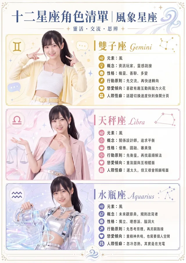 风象星座人物海报 preview image 1