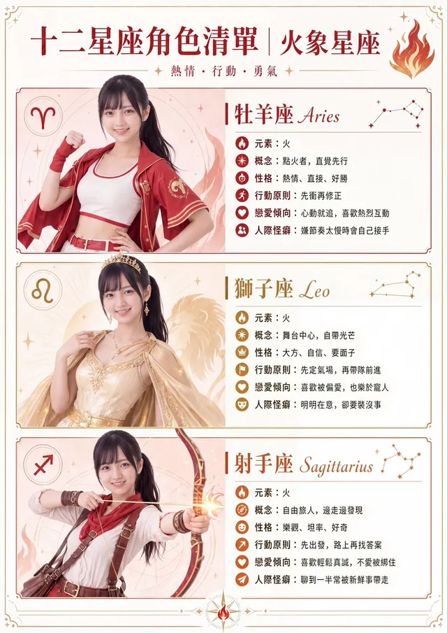火象星座角色海报 preview image 1