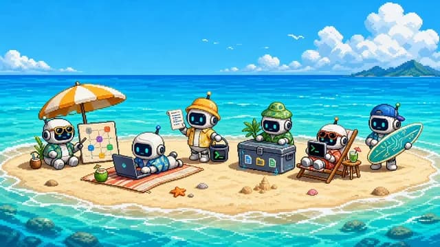 可爱的像素艺术沙洲机器人团队 preview image 1