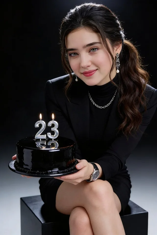 Elegant 23rd Birthday Studio Portrait preview image 1