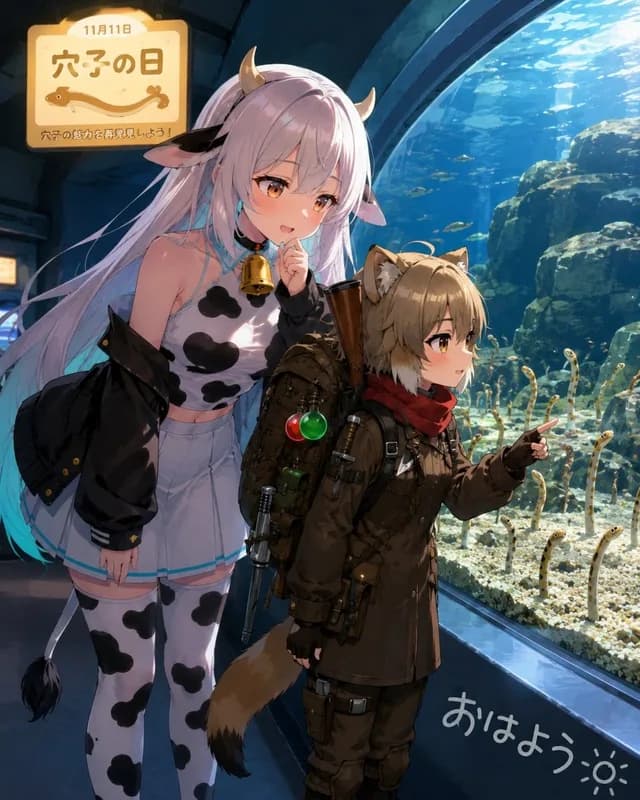 动漫水族馆花园鳗鱼日 preview image 1