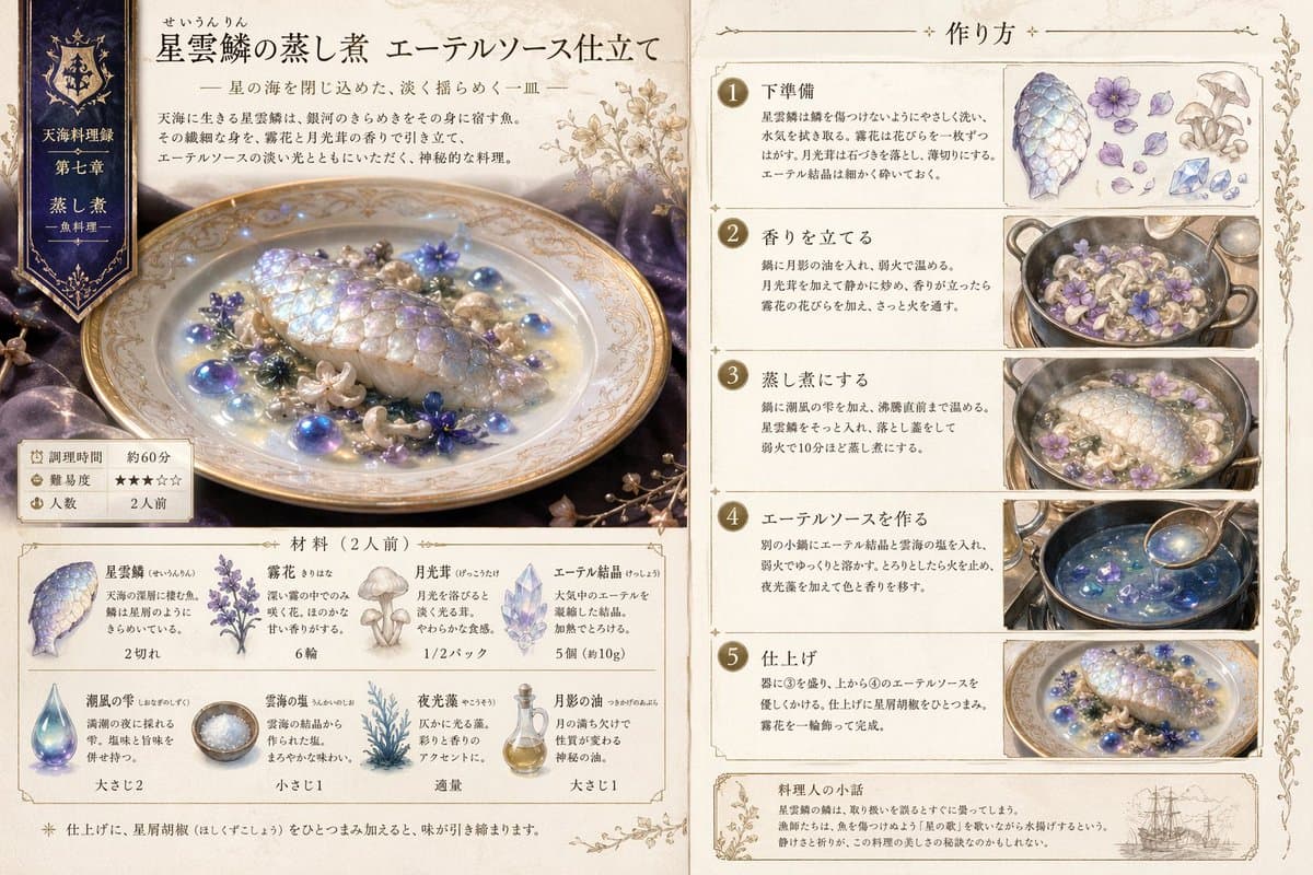 Fantasy Recipe Illustration preview image 1