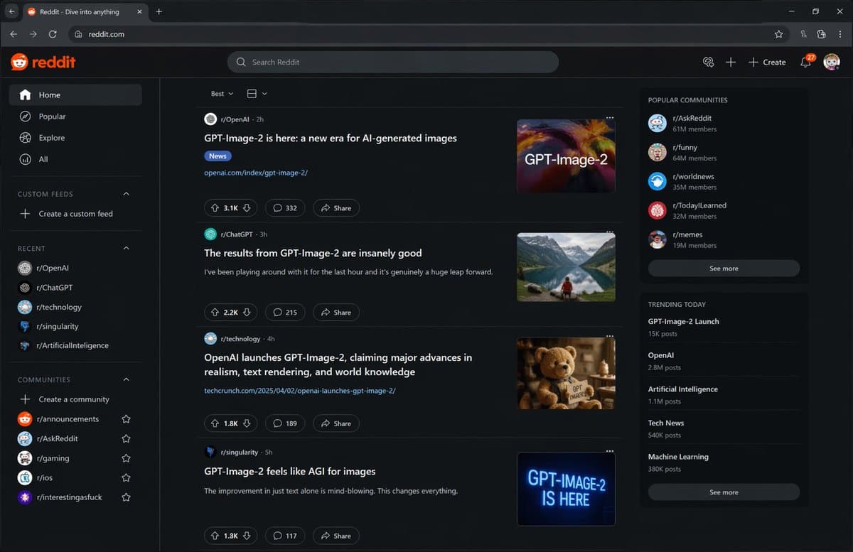 Hypothetical News Homepage preview image 1