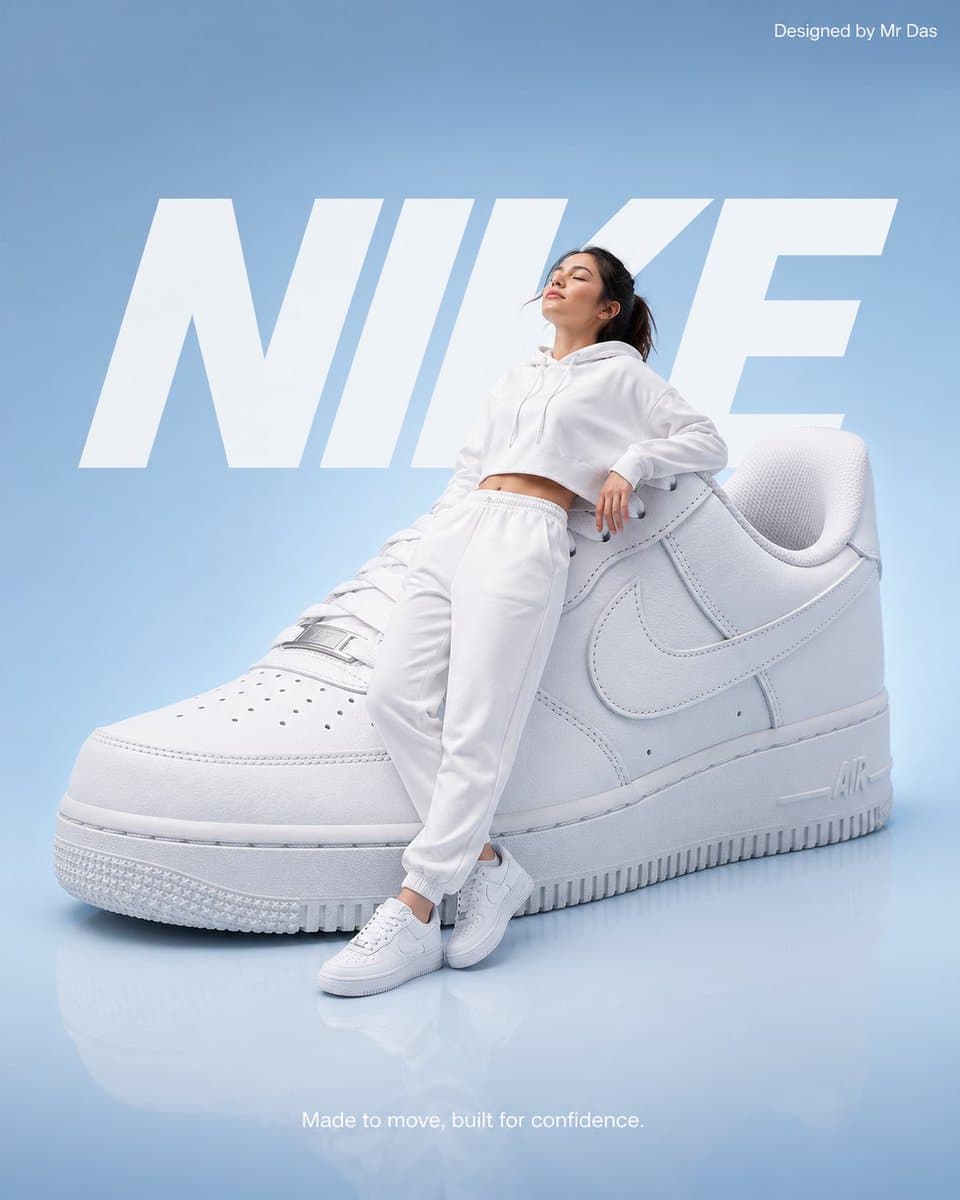 Minimalist Nike Fashion Advertisement preview image 1