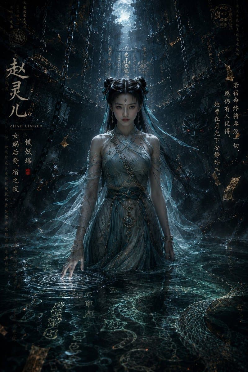 Dark Eastern Fantasy Zhao Ling'er Poster preview image 1