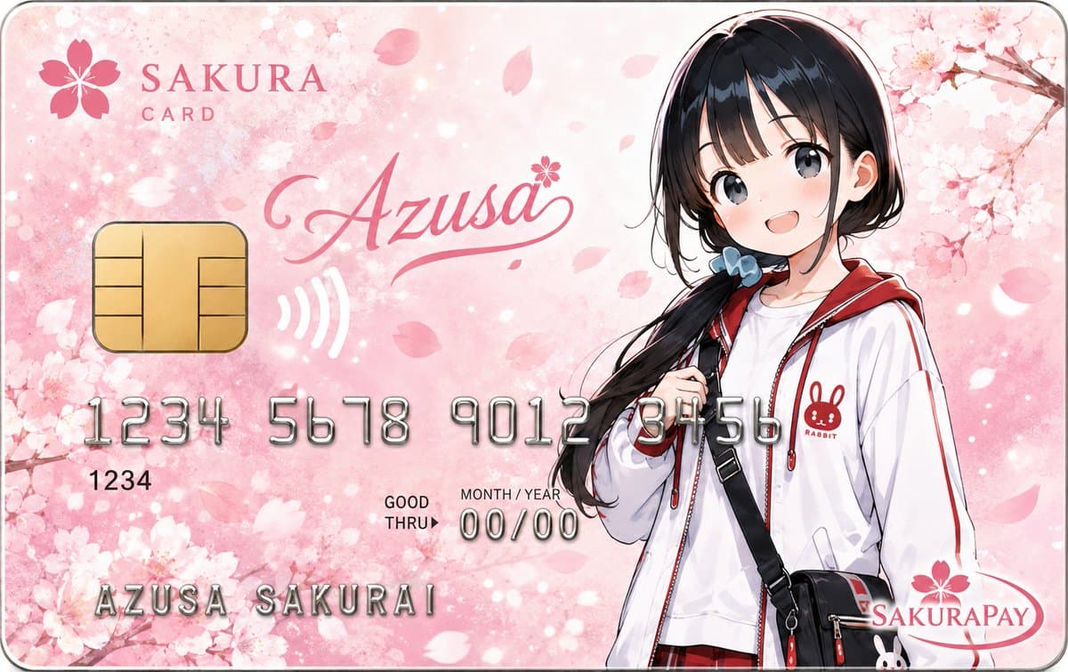Anime Cosmos Credit Card Design preview image 2