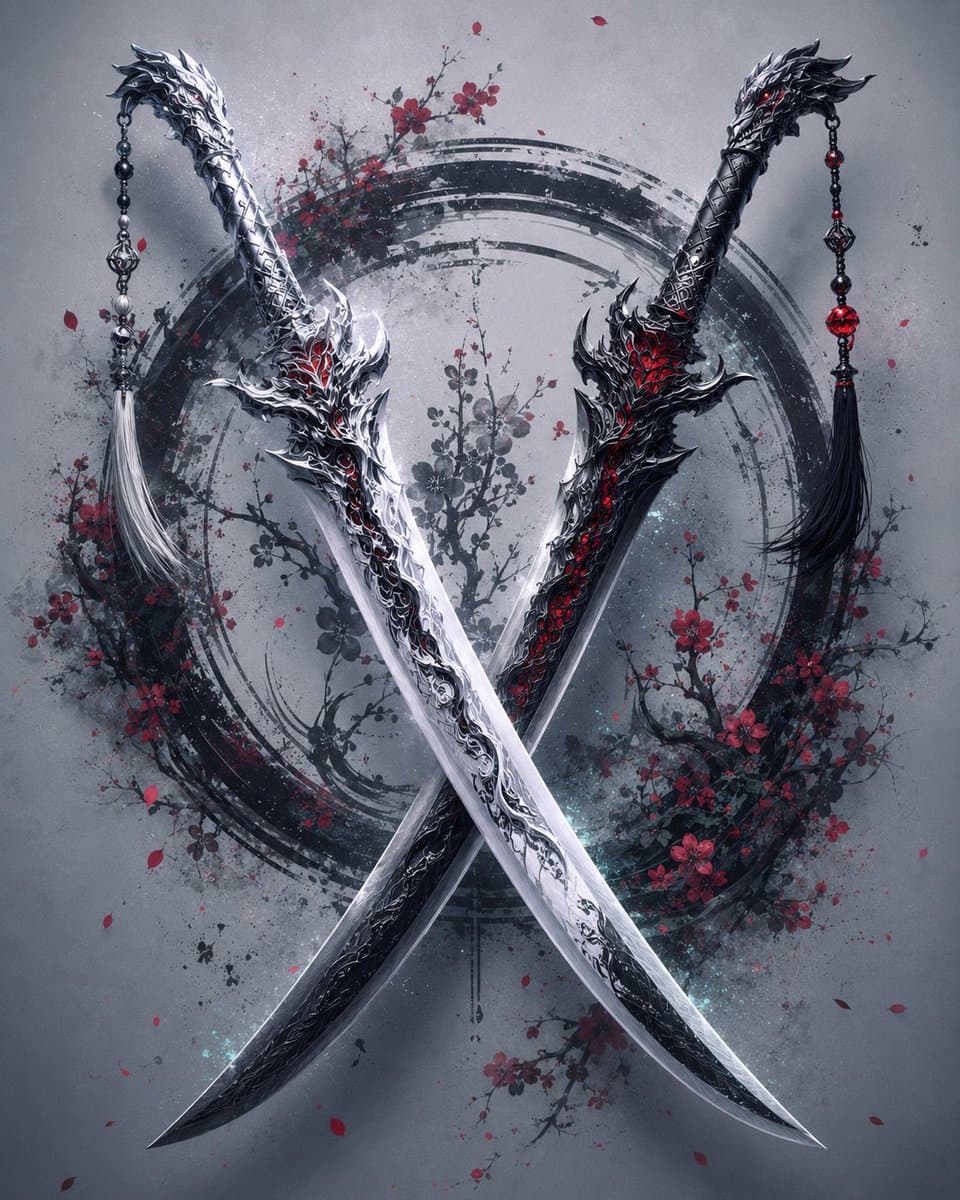 Crossed Eastern Dark Fantasy Polearms preview image 3