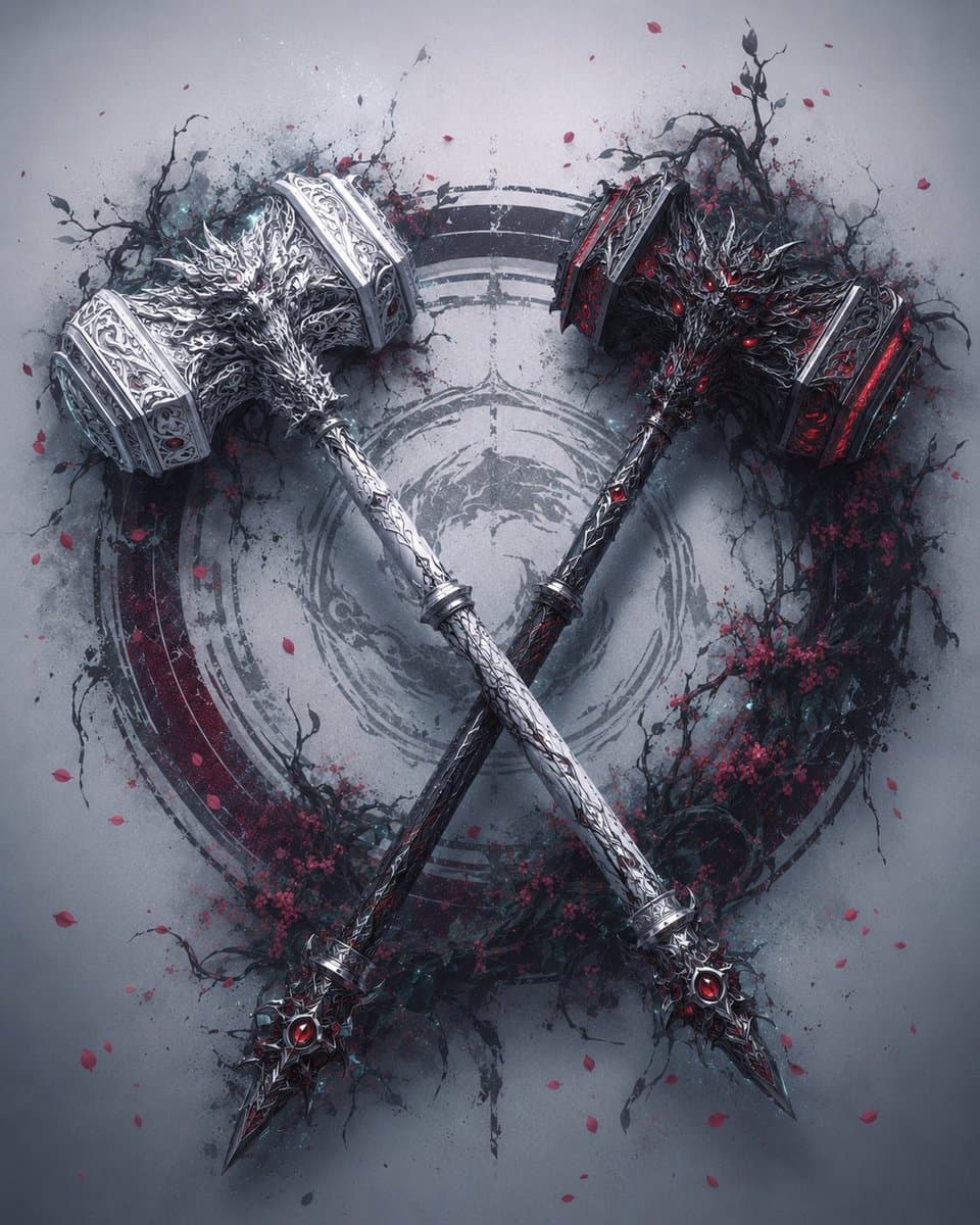 Crossed Eastern Dark Fantasy Polearms preview image 4