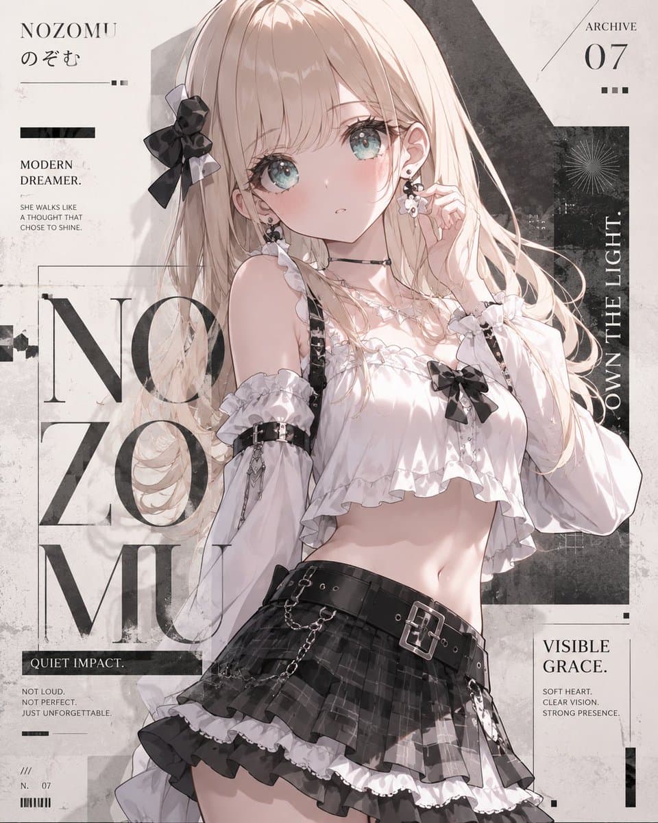Anime Fashion Magazine Poster preview image 1