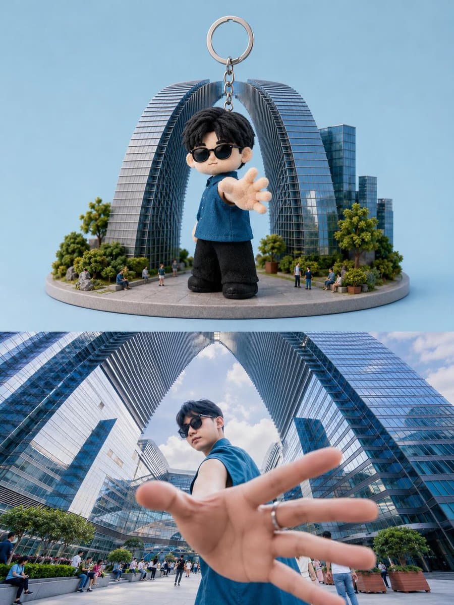Toy Keychain vs Real Life Comparison preview image 1