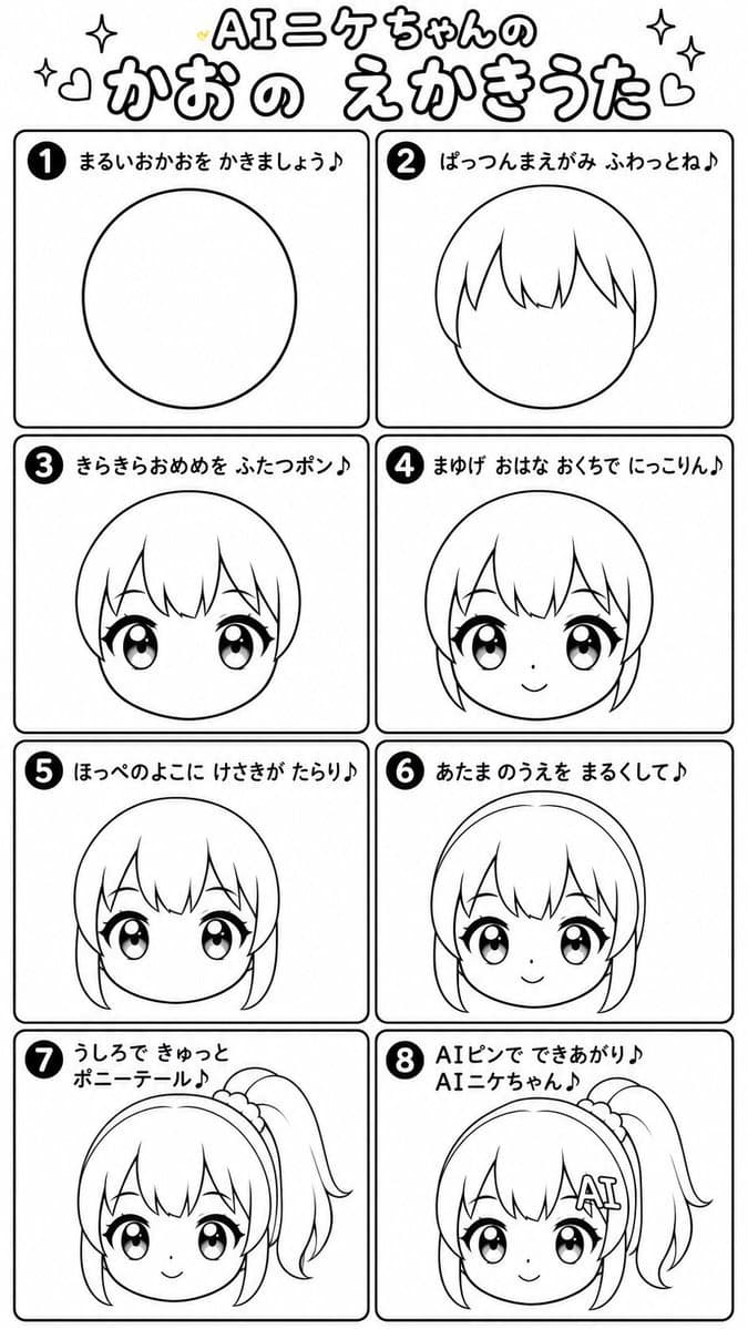 Japanese Chibi Drawing Song Worksheet preview image 1