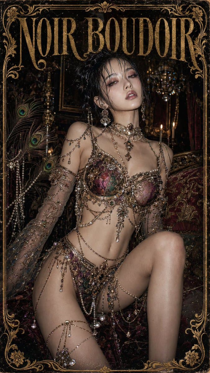 Decadent Gothic Boudoir Poster preview image 2